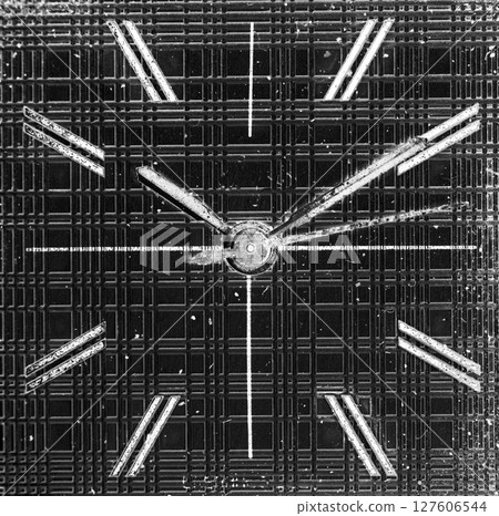 dial vintage clock, high resolution and detail dial vintage clock, high resolution and detail 127606544