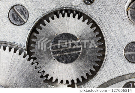 clockwork old mechanical watch, high resolution and detail 127606814