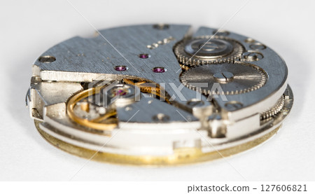 clockwork old mechanical watch, high resolution and detail 127606821