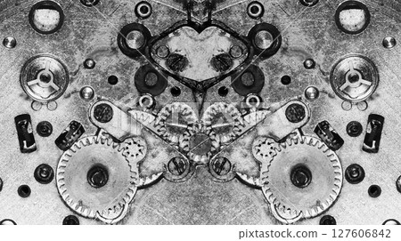 clockwork old mechanical watch, high resolution and detail clockwork old mechanical watch, high resolution and detail 127606842
