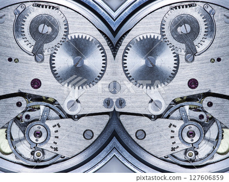clockwork old mechanical watch, high resolution and detail 127606859