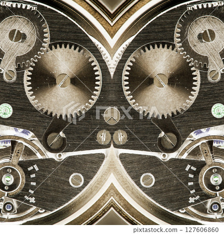 clockwork old mechanical watch, high resolution and detail 127606860
