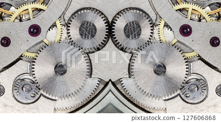 clockwork old mechanical watch, high resolution and detail 127606868