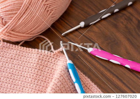 Hooks and threads for crocheting 127607020