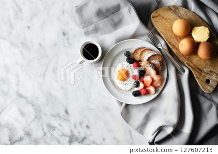 Breakfast Favorites in Minimalist Style. 127607213