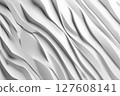 The image is a white background with a series of white lines that resemble waves 127608141