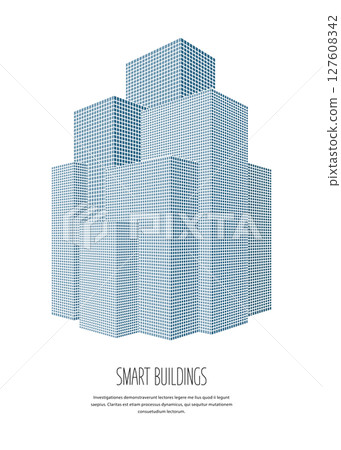 Smart city vector icon 127608342