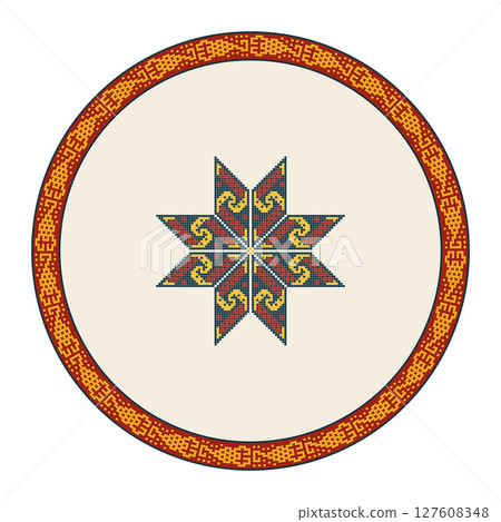 Teenek Huastec embroidery design element 6 Teenek Huastec embroidery design element 6 127608348