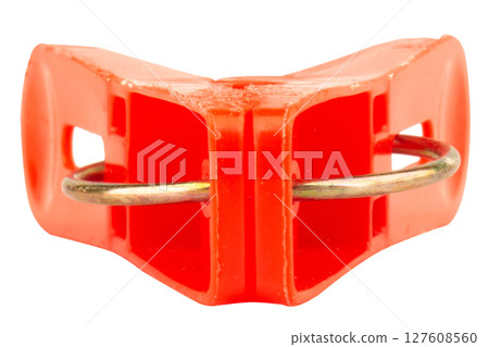 Clothes peg on white tool retro 127608560