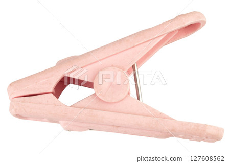 Clothes peg on white tool retro 127608562