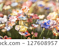 Colorful Blossoms An Exquisite Vibrant Floral Art Display Celebrating Natures Beauty 127608957