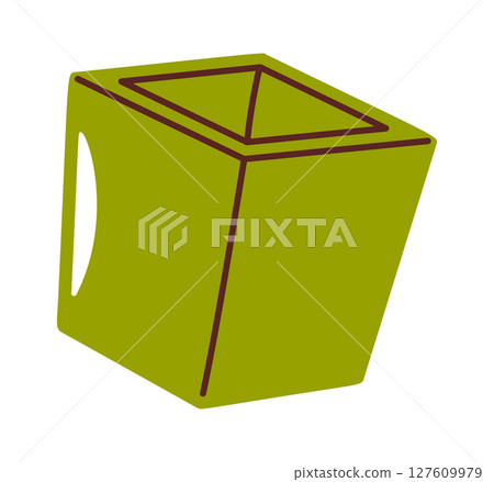 Empty ceramic flowerpot gardening tool Empty ceramic flowerpot gardening tool 127609979