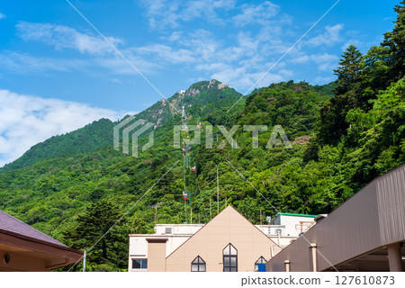 「禦在所索道」湯之山溫泉站週邊的風景【三重縣菰野町湯之山溫泉】 「禦在所索道」湯之山溫泉站週邊的風景【三重縣菰野町湯之山溫泉】 127610873