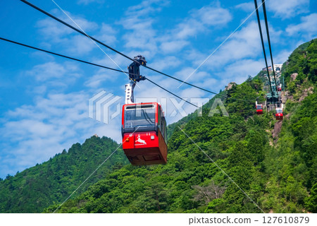 「夏日山間空中漫步」禦在所索道[三重縣菰野町湯山溫泉] 127610879