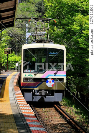 開往「馬鞍馬、貴船」、「比叡山」的鐵路…感受山間鐵路的睿山電鐵800系列 127611062