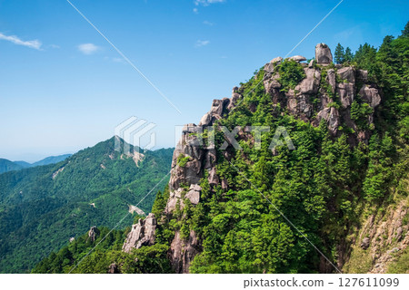 《Gozaisho Ropeway》A spectacular view of the summit from inside the gondola 《Gozaisho Ropeway》A spectacular view of the summit from inside the gondola 127611099