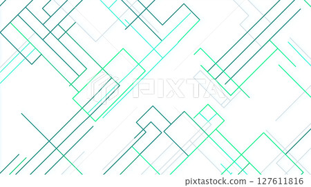 具有速度感的綠色漸層線條 - 時尚的背景 127611816