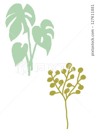 Houseplant illustration material 127611881