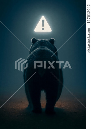 Warning Signs and Bears - Wildlife Awareness Poster 127612042