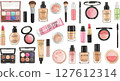 Colorful cosmetics and lipstick 127612314