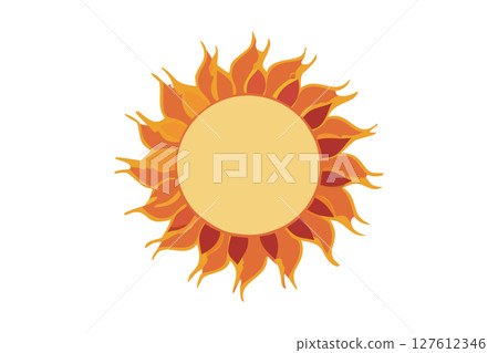 天氣插圖太陽陽光晴朗 127612346