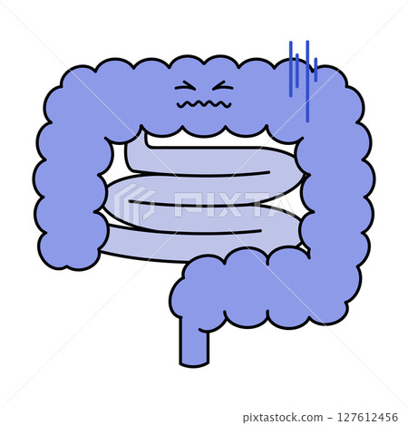 不健康的腸道插圖 不健康的腸道插圖 127612456