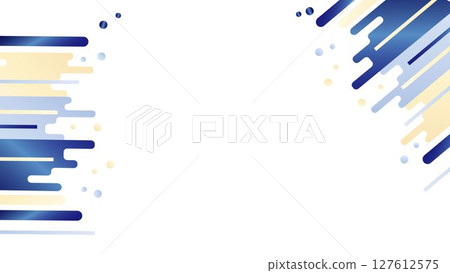 Stylish modern background illustration material Frame blue navy blue business refreshing Vector png White background 127612575