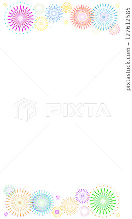 Vector illustration of fireworks 127612585