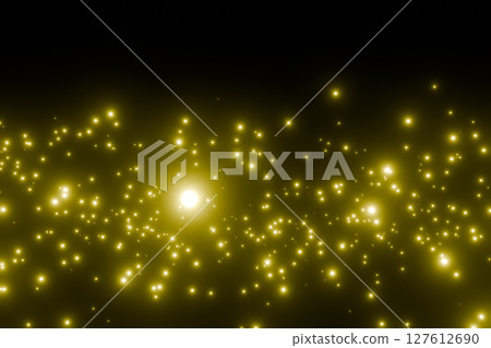 Countless sparkling particles floating up 127612690