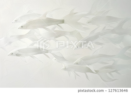 School of fish texture (white world) 127613646
