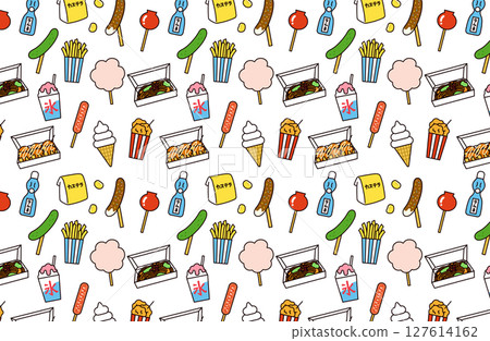 節慶美食背景插圖 127614162