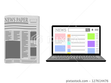 News from English newspapers and online news on PC 127614476