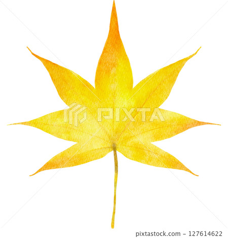秋葉,楓葉,水彩,秋天,插圖 秋葉,楓葉,水彩,秋天,插圖 127614622
