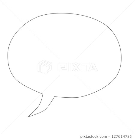 簡單的圓形語音氣泡框 127614785