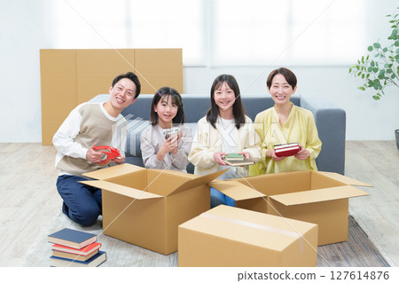 Moving, tidying up, decluttering, recycling Moving, tidying up, decluttering, recycling 127614876