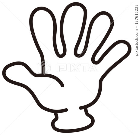 Hand Sign - Open Hand 127615225