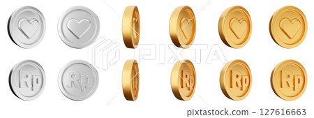 3d coin finance investment wealth payment income money dollar icon set bundle illustration 3d coin finance investment wealth payment income money dollar icon set bundle illustration 127616663