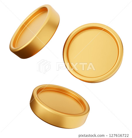 3d coins icon illustration 3d coins icon illustration 127616722