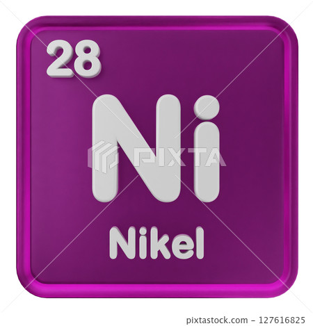 3d periodic table nikel 127616825