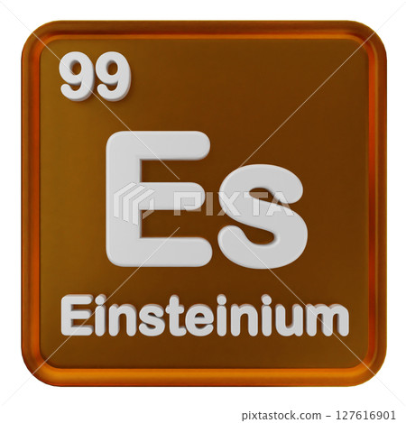 3d periodic table einsteinium 127616901