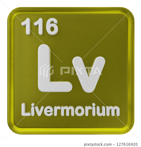 3d periodic table livermorium 127616920