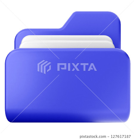 3d folder file document 127617187