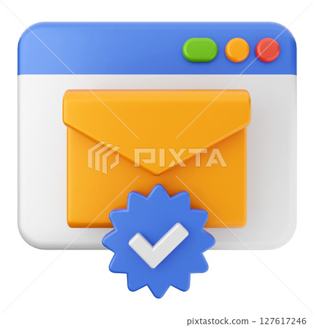 3d website mail message email verification 127617246