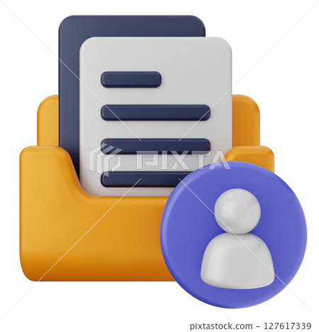 3d folder file document pin mark 127617339
