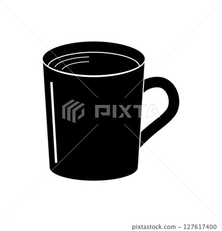 一杯飲料的杯子的輪廓插圖 127617400