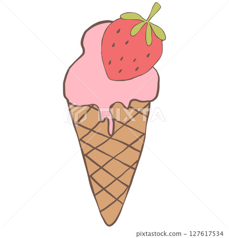 ice cream icon in cartoon style ice cream icon in cartoon style 127617534