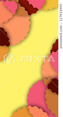 秋季幾何日本圖案背景 127618405