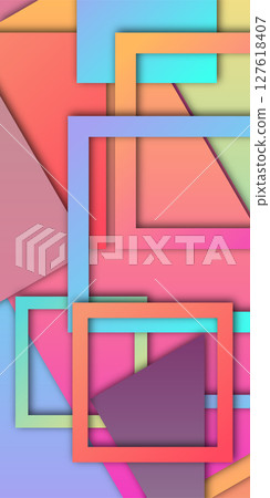 彩色幾何日本圖案背景 127618407