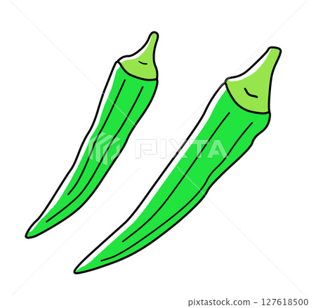 Okra illustration icon 127618500