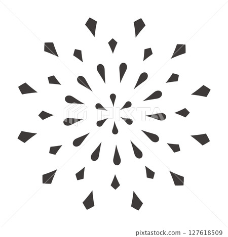 Simple fireworks silhouette material Simple fireworks silhouette material 127618509